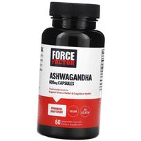 Ashwagandha, Ashwagandha 600, Force Factor 60vegcaps (71641001) 60vcaps