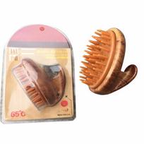 Wash Head Massage Brush Gel and Dandruff Shampoo with Hand Tool Health Treatment beige