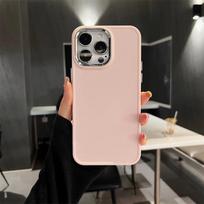 Electroplate Lens Bumber Phone Case For iPhone 16 15 14 13 12 11 Pro Max X XR XS Max 7 8 Plus SE Solid Color Silicon Back Cover For iPhone16 Pro