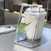 Soft TPU Flower Phone Case For iPhone 11 Cases iPhone 13 12 14 15 Pro Max X XR Xs 7 8 Plus SE  15promax Shockproof Funda Covers For iPhone 13 Pro