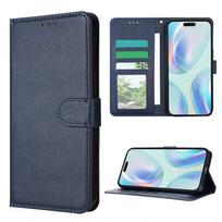 Piniginės Kortelių Skyrius Rėmas Stovas Magnetinis Atverčiamas Telefono Odinis Dėklas iPhone 16e 16 Pro Max 15 Plus 14 13 12 11 X XS Apsauginis Dėklas nuo kritimo iPhone 16e tamsiai mėlyna spalva