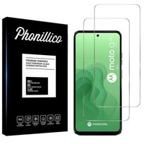 Tempered Glass for Motorola Moto G34 5G [2 Pack] Phonillico® Screen Protector Glass Film skaidri
