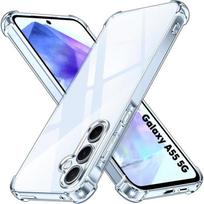 Shockproof Case for Samsung Galaxy A55 5G - Transparent Soft TPU Protection Phonillico® skaidri