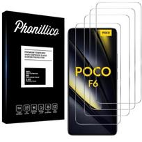 Tempered Glass for Xiaomi Poco F6 5G [Pack 4] Screen Protector Film Phonillico skaidri