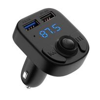FM Transmitter Charger Bluetooth 5.0 Radio Adapter Music Hands-Free Calling 2 USB Ports Car Cigarette Lighter Phonillico®