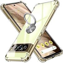 Case - for Google Pixel 8 Pro - Transparent - Shockproof Ring - Soft Silicone TPU