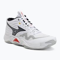 Tinklinio bateliai Mizuno Wave Momentum Elite Mid white/black/fiery red