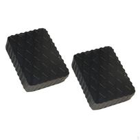 2 vnt. Automobilinio domkrato pagalvėlės Guminiai kėlimo blokai Apsauga Stori kėlimo kilimėliai RV automobiliams 12x8x2cm black