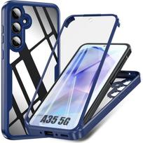 360 Case -BOOLING - for Samsung Galaxy A35 5G - Full Protection - Anti-Scratch - Blue mėlyna