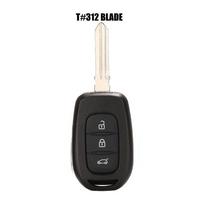 jingyuqin 3 mygtukų nuotolinio automobilio rakto korpusas Renault Sandero Dacia Logan Lodgy Dokker Duster 2016 tikra mėlyna spalva