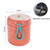 Pietų dėžutė Maisto termosas Izoliuotas sriubos termosas Nerūdijančio plieno gėrimo puodelis Bento maisto laikymo konteineriai Red-1PC