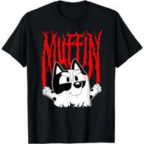 Rock N Roll Muffin T-Shirt Cute Cat Lover Graphic Tee Humor Funny Lovely Kitty Outfits Music Rap Hiphop Clothes Short Sleeve Top S juoda
