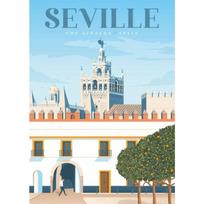 Colored Europe Travel City Landscape Canvas Painting France Nice Paris Monaco Nantes Poster Nordic Wall Art Pictures Home Decor 21cm×30cm NoFrame