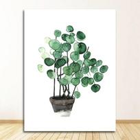 Sienų meno paveikslai svetainei, namų dekoras, skandinaviško stiliaus, tropinių augalų plakatas, žali lapai, dekoratyvinis paveikslas, modernus 21cm×30cm NoFrame blue
