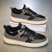 Men's Shoes Spring New Breathable Hong Kong Style Versatile Dirt-resistant Mesh Shoes Trendy Lightweight Soft Sole Sports Casual Shoes 39