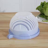 1PC Vegetable Salad Cutter Cutting Bowl Chopper for Vegetable SliceCut Fruit Salad Kitchen Tools Accessorie Gadgets Kitchen Item white
