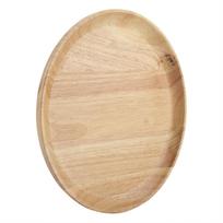 Apvalus medinis arbatos padėklas suši užkandžiams vaisiams patiekti lėkštė indas namams restoranui 18*18cm