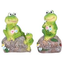 2pcs Lovely Miniature Artificial Frog Amimal Model Ornament Landscape Garden Decoration Craft