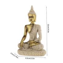 11x6.5x3.8cm Budos statulėlė Skulptūra Rankomis drožinėta smiltainio figūrėlė Amatai Namų dekoracija
