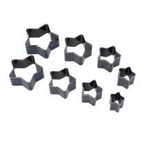 8 Pcs Leather Punch Mold Pentagram High Carbon Steel Hollow Punch Die Leather Punching Tool for DIY