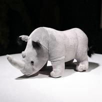 Realistic Rhinoceros Plush Toys Plush Rhino Stuffed Animals Dolls Soft Pillow Back Support Birthday Gift Home Decor 35cm