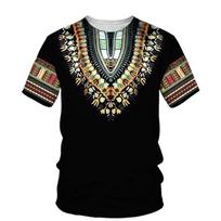 African Dashiki Graphic T Shirts Harajuku Fashion Tribe Style T-shirt Casual T Shirt For Women Clothes Streetwear Boy Tee Tops XXS