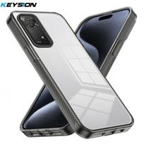 KEYSION Transparent Case for Redmi Note 11 Pro 5G 11S TPU+PC Anti-slip HD Clear Shockproof Phone Cover for Redmi Note 12 Pro 4G for Redmi Note 11 juoda