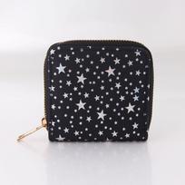 Graphics Colorful Laser Zipper Short Pentagram Small Wallet Wallet