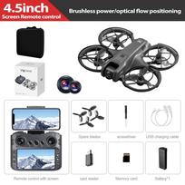 Naujas V666 Mini Dronas 4,5 Colio Ekrano Valdymas HD Dviguba Kamera WIFI 5G Kliūčių Vengimas Bešepetis Didelio Aukščio Nuotolinio Valdymo Kvadkopteris FPV Žaislas 1 Battery juoda