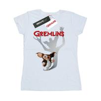Gremlins Womens/Ladies Gizmo Shadow Cotton T-Shirt L balta