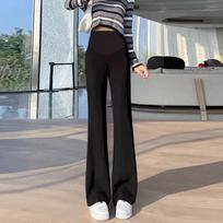 Pregnant Women's Micro-flare Pants In Spring and Autumn, Casual Pants, Straight Bell-bottom Pants, Yoga Pants, Sports Shark Pants, Thickened In Winter M