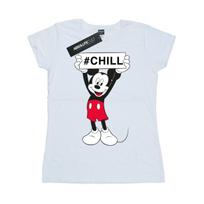Disney Womens/Ladies Mickey Mouse Chill Cotton T-Shirt M balta