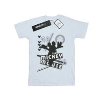 Disney Womens/Ladies Mickey Mouse Always And Forever Cotton Boyfriend T-Shirt S balta