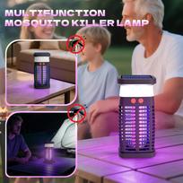 Zapper Outdoor,  Portable & Rechargeable Zapper Mosquito Zapper, Electric Fly Zapper With  Battery&Night Light, Cordless Insect Zapper One Size juoda