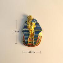 Egipto faraonas Spalvotas tapyba originalumas 3D stereoskopinis Turizmo suvenyrai Dervos tapyba Dekoracija namams Šaldytuvo magnetukai