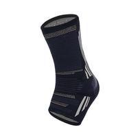 Megztas sportinis silikoninis čiurnos įtvaras Elastingas spaudimas Čiurnos amortizacija Antirėminis fiksuotas atraminis čiurnos įtvaras M black