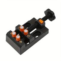 1pc Mini Drill Press Vise Clamp for DIY Jewelry and Crafts – Quick-Adjust 0-2 Inch (0-5.3cm) ABS Plastic Bench Vise with Olive Bodhi Bead Grip juoda