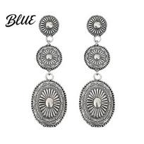 Daily Wear Tassel Earrings 1 Pair Bohemia Style Drop Design sidabras
