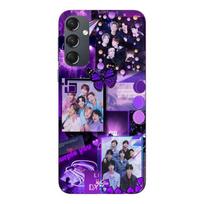 Phone case - MANIACASE - Samsung Galaxy A54 - Silicone - Soft - BTS concept purple juoda