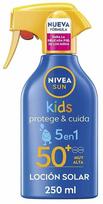 Priemonė įdegio priežiūrai kūnui Nivea Sun Kids Protect & Care SPF50+, 250 ml