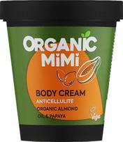 Kūno kremas Organic Mimi Anticellulite Almond & Papaya, 200 ml