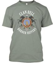 Clan Bell - Border Reivers Premium T-Shirt Made in the USA Size S to 5XL Unisex T-Shirt XXXL