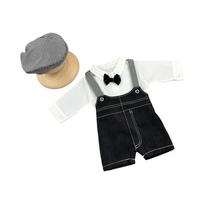 Baby Photo Shoot Clothes Beret Hat and Shirt Pants Outfit Newborn Toddler Photography Props Costume Clothing for Infant