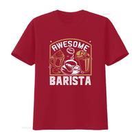 Barista T Shirt Fun for vintage Washed streetwear Breathable Unisex Stretched fashion Slightly Versatile Soft homme Casual S