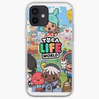 Toca Boca Iphone Tough Case  Phone Case Customizable for iPhone X XS XR Max 6 6S 7 8 Plus 11 12 13 14 Pro Max Mini Flower iPhone 16