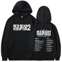 Red Dead Redemption 2 Merch Graphic Hoodies Unisex Clothing Fashion Oversized Sweatshirt Casual Loose Long Sleeve Hoody S