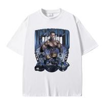 Uncrowned Kevin Levrone Pump Cover Graphic Print T Shirt Funny Men Women Fitness Gym Oversized Tshirt Male Pure Cotton T-shir... S įvairiaspalvis
