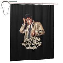 Columbo - Peter Falk Shower Curtain Bathroom Polyester Waterproof Bath Curtains With Hooks W60H190(CM)-1 Pcs