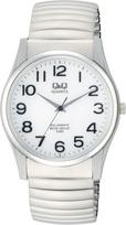 5 ATM Water Resistant Solar White Silver [Citizen Q&Q] Watch, Q&Q Watch, Dial, H970-214, Men's,