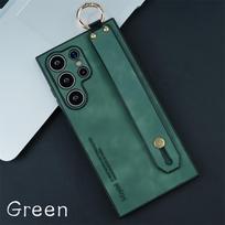 Wrist Strap Bracket Stand PU Leather Case for Samsung Galaxy S23 S24 S22 S21 Ultra S22 Plus S24Ultra s23ultra  Cover for Samsung S22